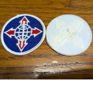VTG New Military Issue Total US Army Support Personnel Command Patch Round White